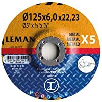 Leman 116049.25 Pack de 10 discos para desbastar (115 x 6 x 22-23 mm)- Set Piezas